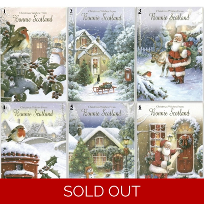 XMAS CARDS " CHRISTMAS WISHES FROM BONNIE SCOTLAND "